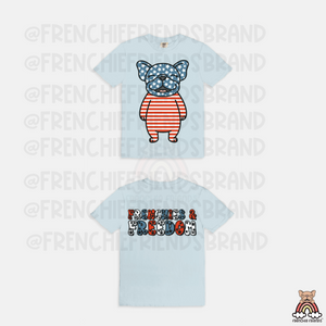 Patritoic Frenchies ( Front & Back) Tee