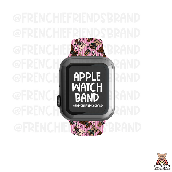 Coffee & Frenchies Apple Watch Band