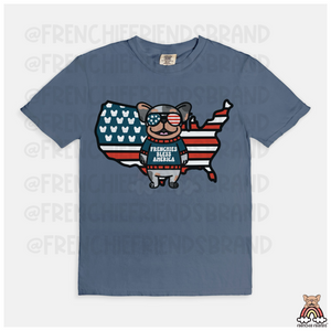 Frenchies Bless America Tee