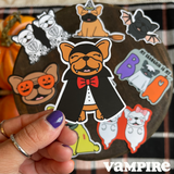 Halloween Frenchie Stickers