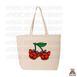 I Cherryish My Frenchie Zippered Tote Bag