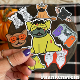 Halloween Frenchie Stickers