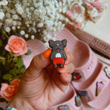 Swimming Frenchie Shoe Charm