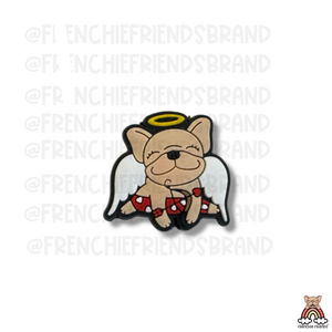 cupid frenchie shoe charm