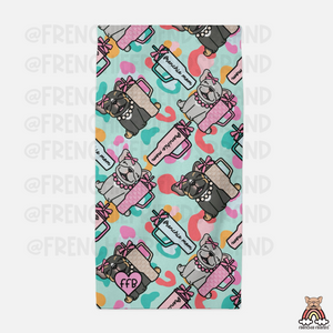 Tumblers & Frenchies Towel