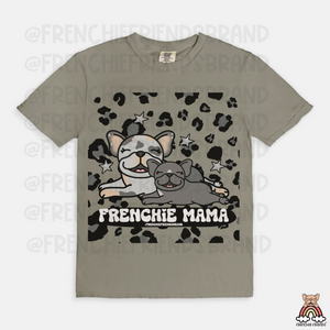 Frenchie Mama Leopard Tee