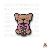 Coffee & Frenchies Shoe Charm