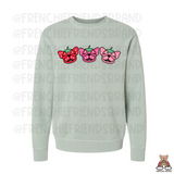 Strawberry Frenchies Embroidered Crewneck