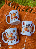 Fall Frenchie 11 oz Coffee Mugs