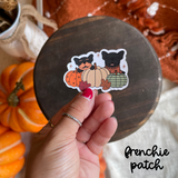 Frenchie Fall Single Sticker