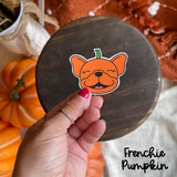 Frenchie Fall Single Sticker