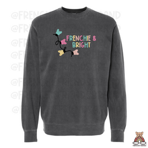 Frenchie & Bright Embroidered Crewneck