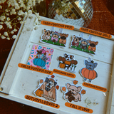 Frenchie Fall Single Sticker