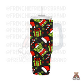 Grumpy Christmas Frenchie Tumbler