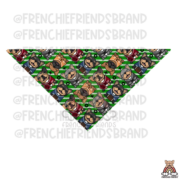 Team Frenchie Reversible Snap On Bandana