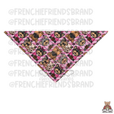 Team Frenchie Reversible Snap On Bandana