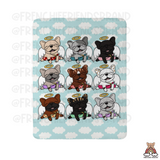 French Bulldog Blanket | Struck By Cupid Sherpa Blanket