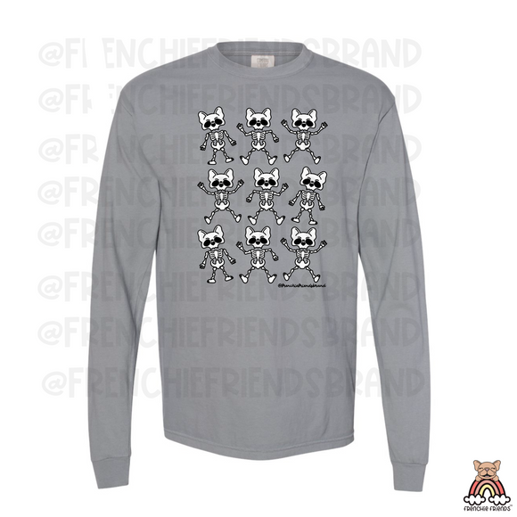 Dancing Skeleton Frenchies Long Sleeve