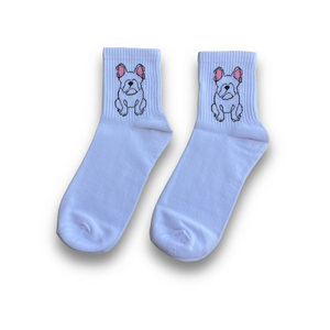 Frenchie Outline Socks