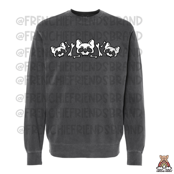 Bad To The Bones Embroidered Crewneck