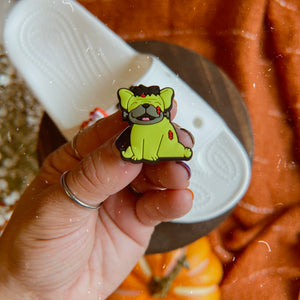 Frankenstein Frenchie Shoe Charm