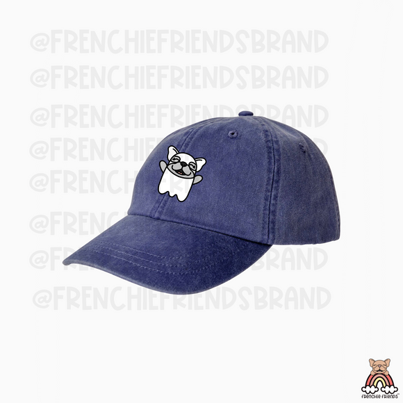 Lilac Frenchie Ghost Trucker Hat