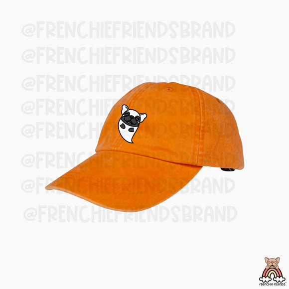 Black Frenchie Ghost Trucker Hat