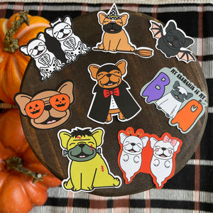 Halloween Frenchie Stickers