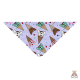 Scoop Of Frenchies Reversible Snap On Bandana