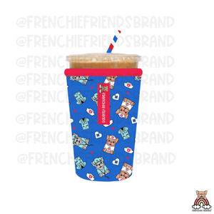 Medical Frenchie Coffee Sleeve