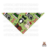 O Frenchie Tree Reversible Snap On Bandana