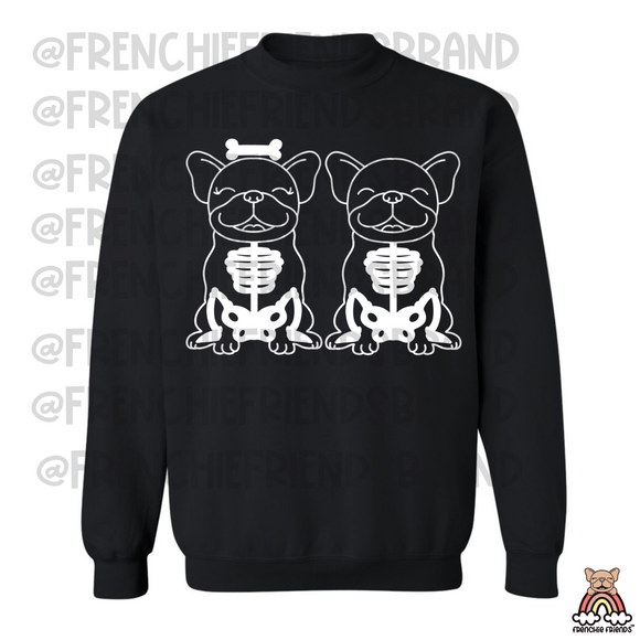 Skelly Bones Embroidered Crewneck