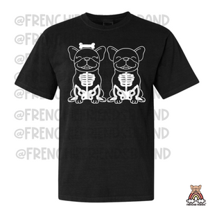 Skelly Bones Frenchie Tee