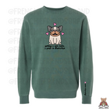 Sorry I Am Late, I Saw A Frenchie Embroidered Crewneck