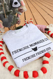 French Bulldog Embroidered Crewneck | Frenchie Momager Co. Embroidered Crewneck