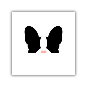 Peeking Frenchie Sticker