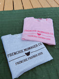 French Bulldog Embroidered Crewneck | Frenchie Momager Co. Embroidered Crewneck