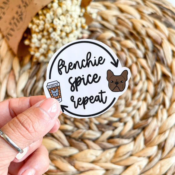 Frenchie Spice Repeat Single Sticker