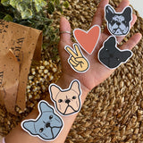 Peace Love Frenchie Custom Sticker's ( Set Of 3)