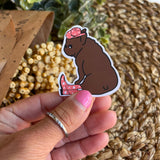 Cowgirl Frenchie Single Sticker