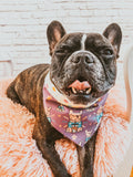 Frenchies + Coffee Is Life Reversible Snap On Bandana