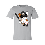 French Bulldog Graphic Design Baseball T-Shirt