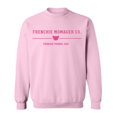 French Bulldog Embroidered Crewneck | Frenchie Momager Co. Embroidered Crewneck