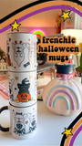 halloween 11 oz frenchie mugs